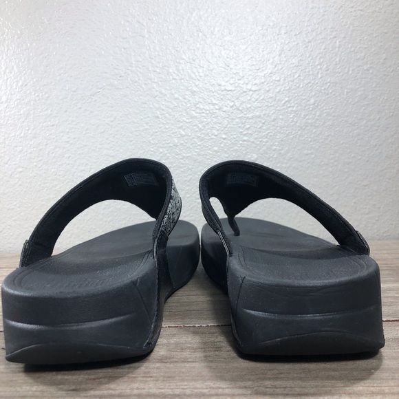 Fitflop Lulu Glitter Splash Sandals sz 9 - Picture 3 of 9